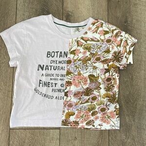 Pilcro print blocked tee